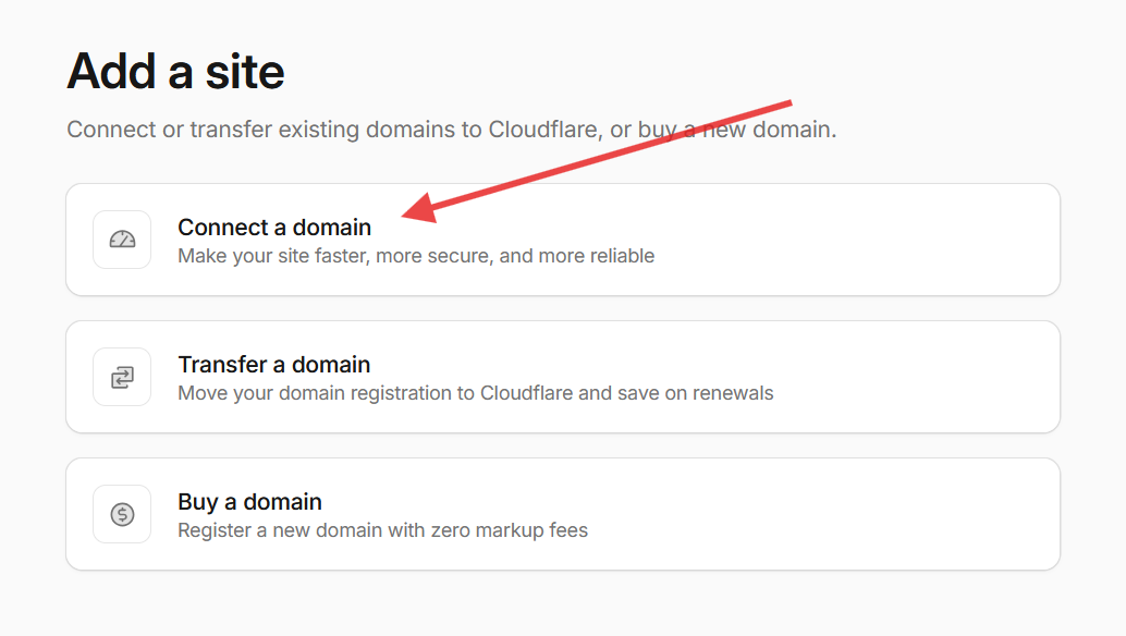 Cloudflare 添加站点