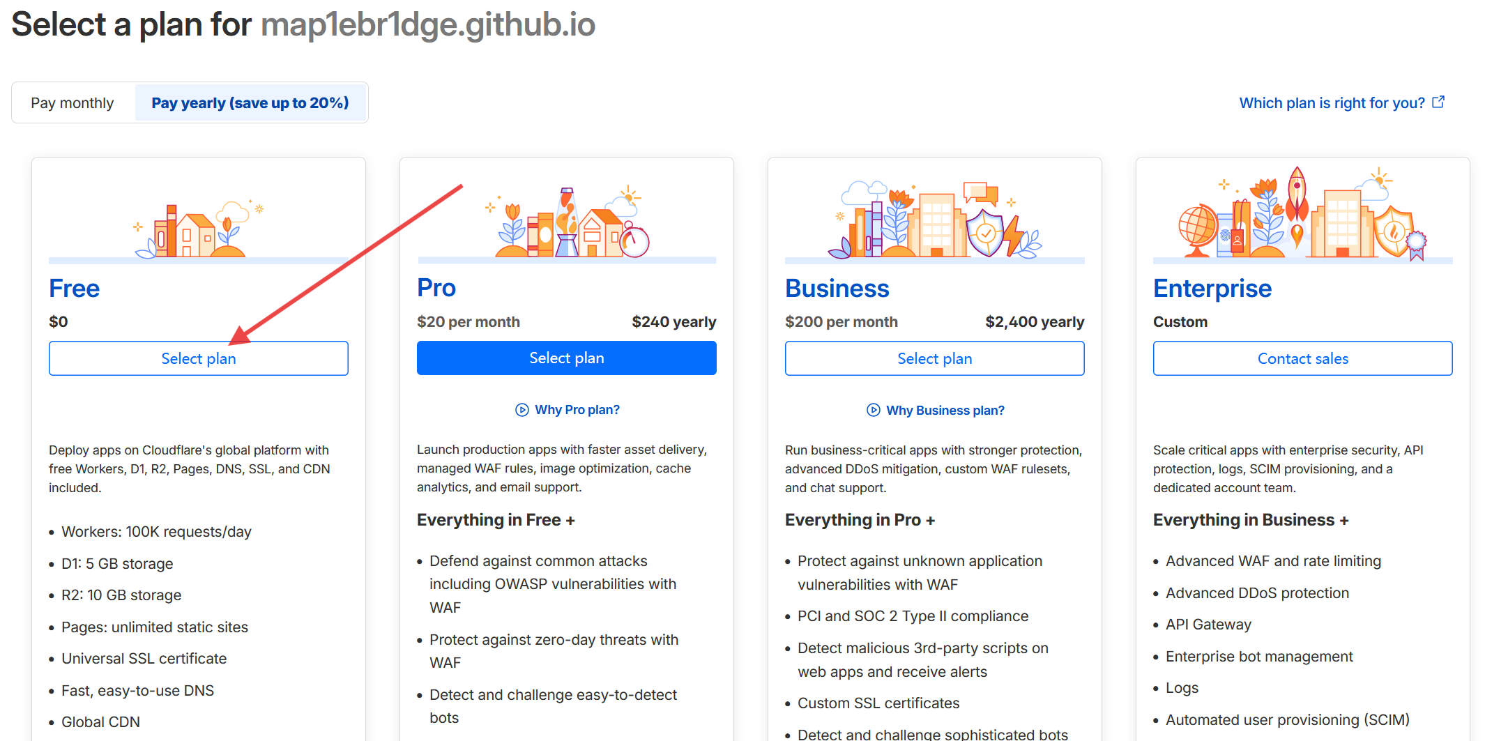 Cloudflare 免费计划