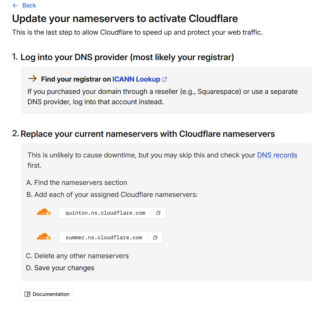 Cloudflare DNS 服务器